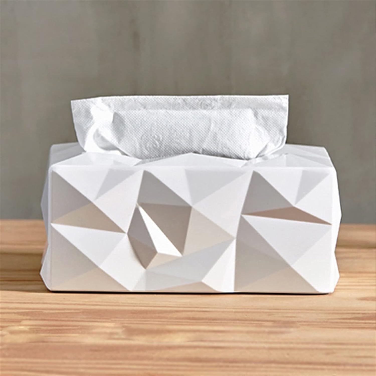 Desktop Tissue Box Creative Geometric Shape Drawing Paper Box Decorative Tissue Holder