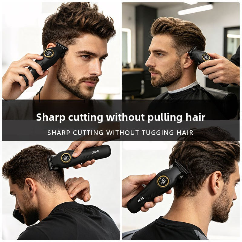 Digital Hair Clipper with Guide Combs