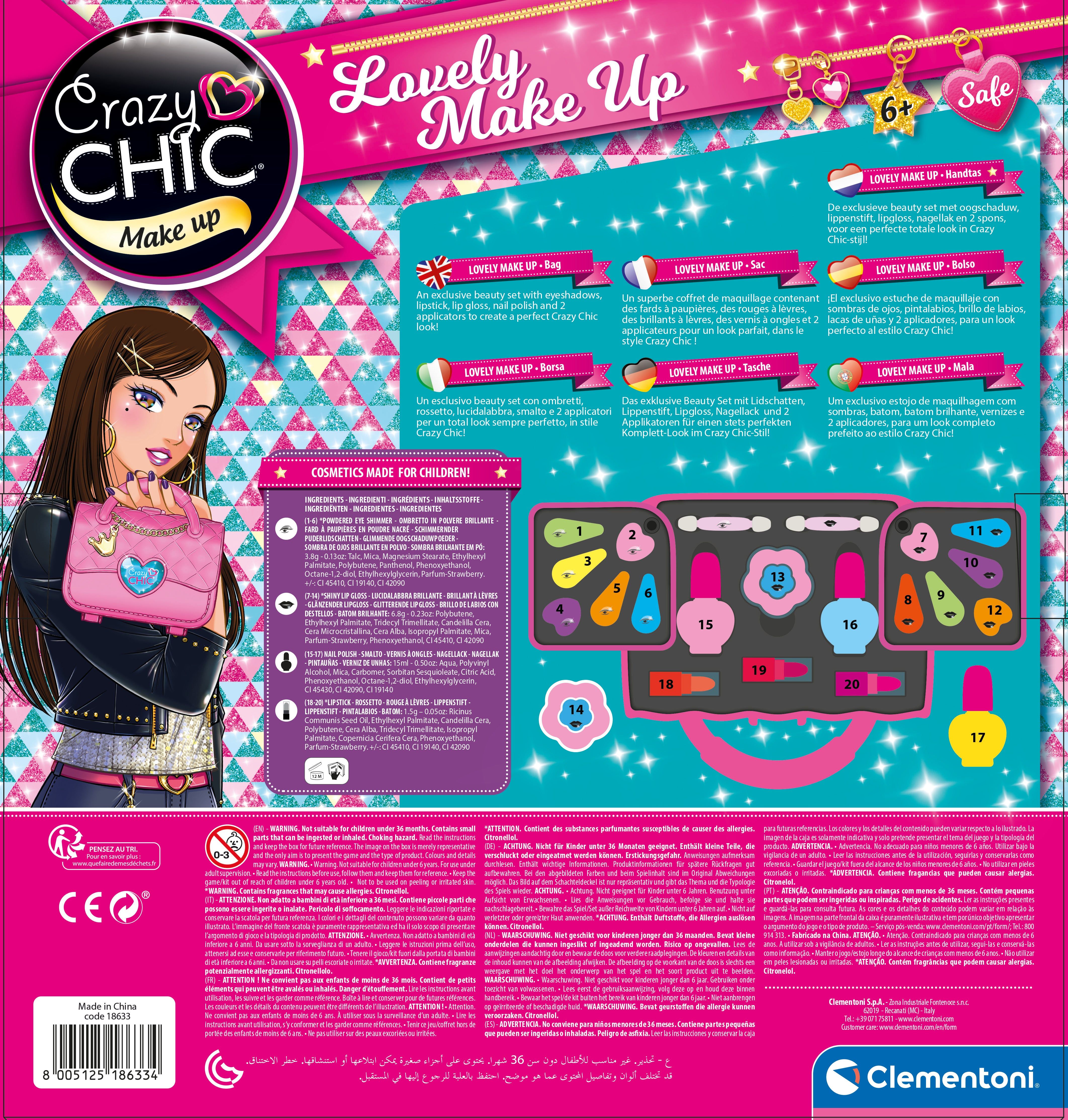 Clementoni Crazy Chic Lovely Make Up Bag