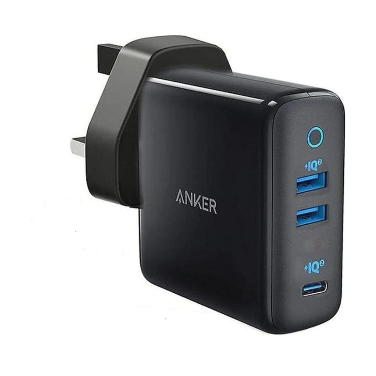 Anker PowerPort III 3-Port 65W Travel Charger with Worldwide Plug Set, Black