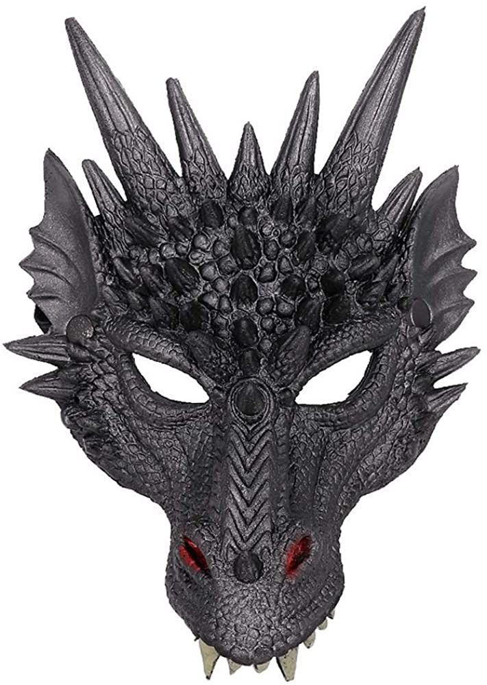 3D Dragon Mask Halloween Party Costume Cosplay for Adult Scary Animal Masks
