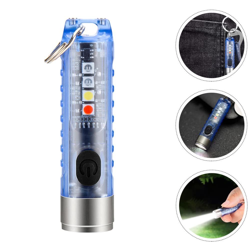 Mini Flashlight Keychain Waterproof LED Torch With Side Light For Hiking Outdoor