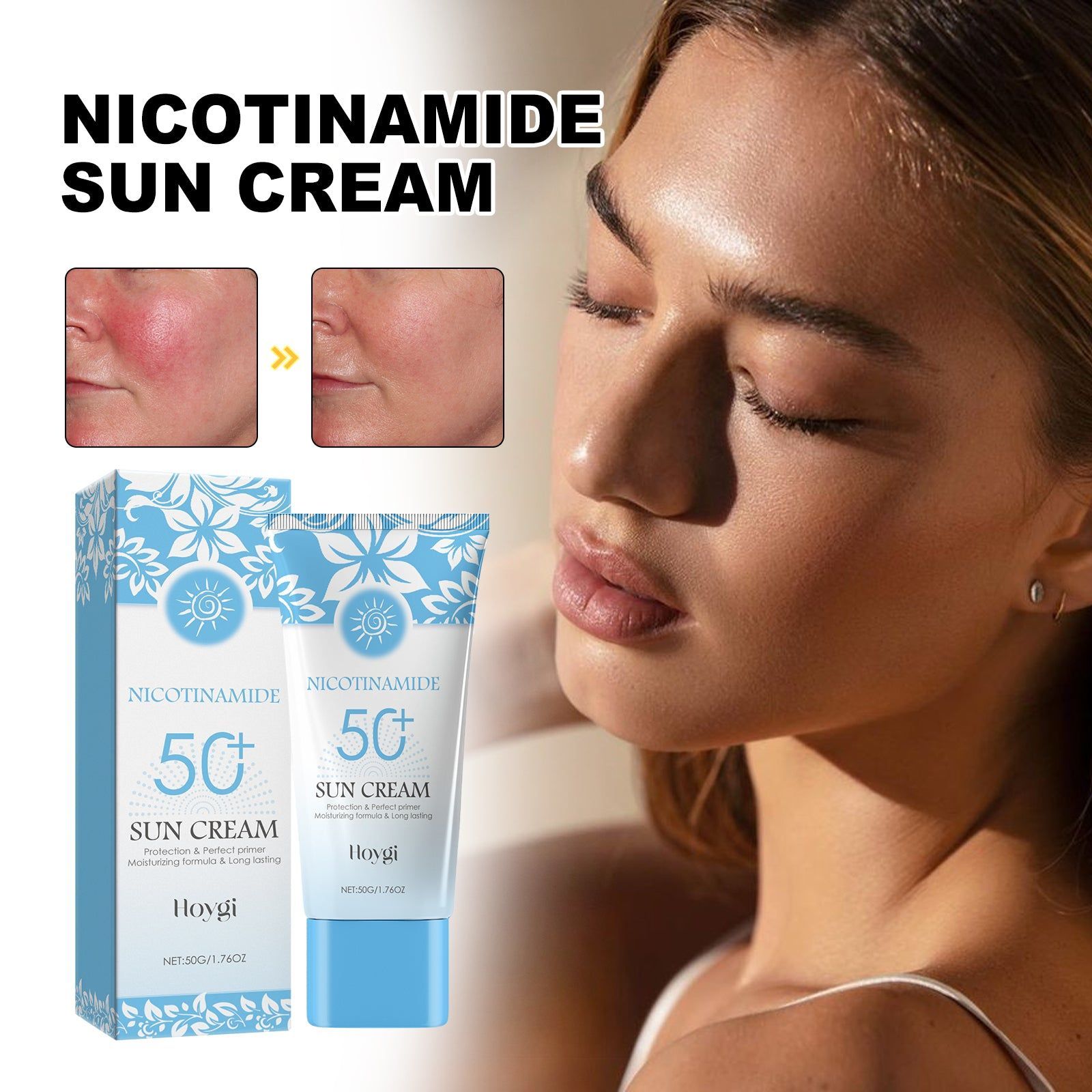Body Care Cream, Skin Protection, Brightening, UV Moisturizer, Dehydration Prevention ,50g