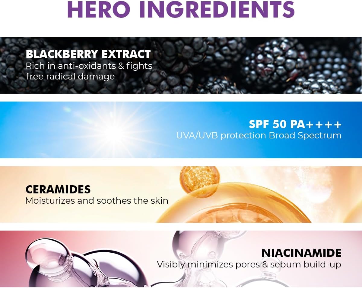 Conscious Chemist Sunscreen SPF 50 PA++++ | 50g Berry Bright