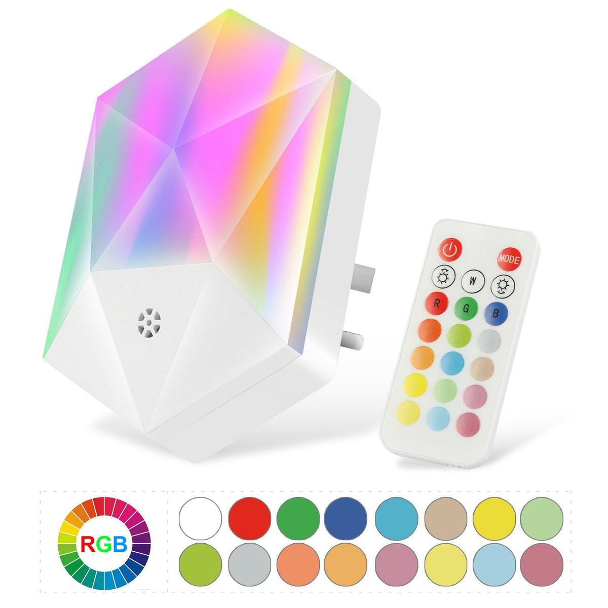 Led Night Light 16 Colors RGB Bedside Lamp With Remote Control For Bedroom Living Room