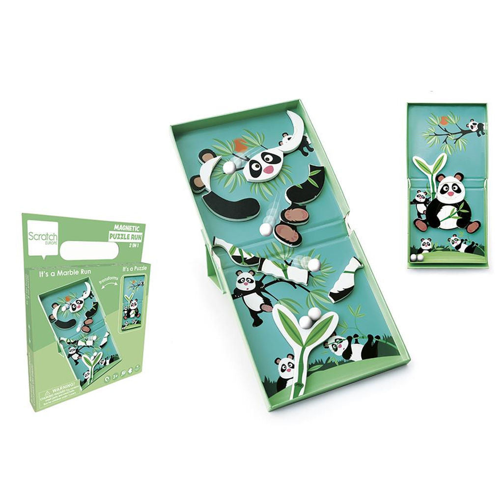 Panda 11 Pcs Magnetic Puzzle Run