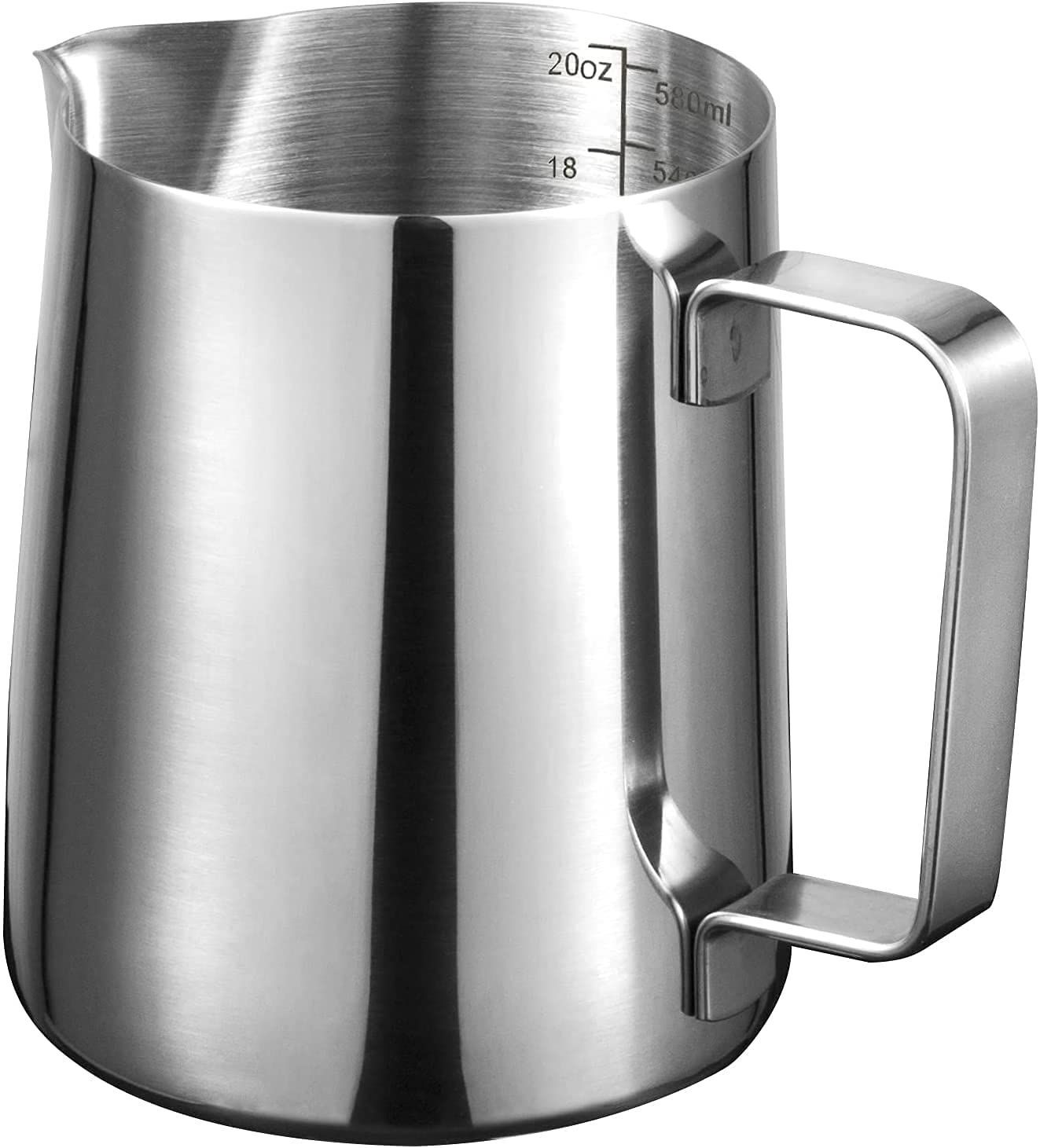 Milk Frothing Jug Espresso Steaming Pitcher Stainless Steel Coffee Foam Cup With Scale