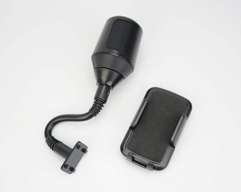 360 Degrees Adjustable Phone Mount Car Cup Holder Stand Cradle Phone Bracket With Smart Release Button