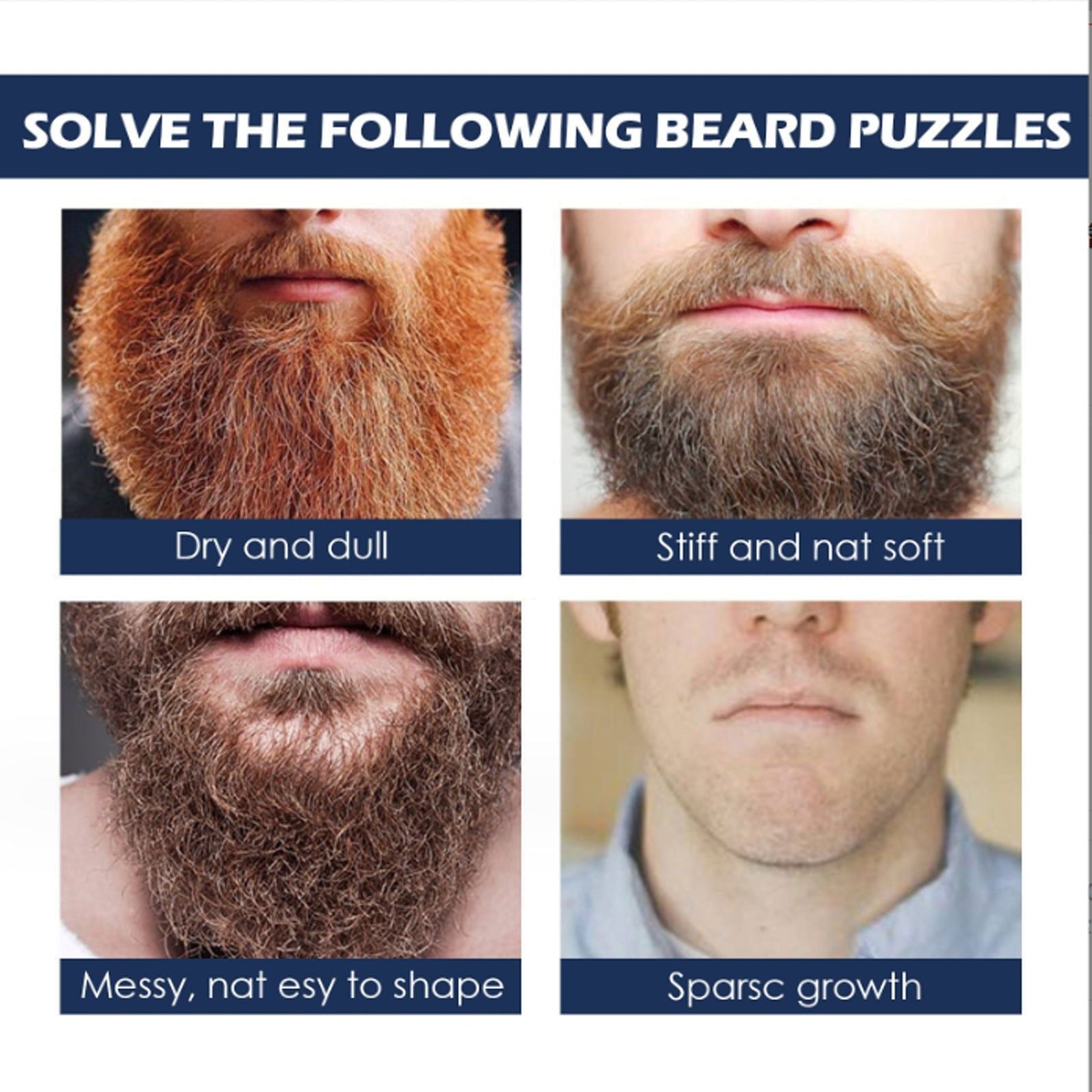 Men's Beard Care Oil, Moisturizing, Softening, Thickening, Natural, Styling, Grooming ,30ml