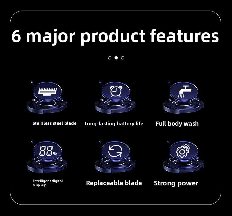 6-in-1 Hair Clipper Kit with LED Display