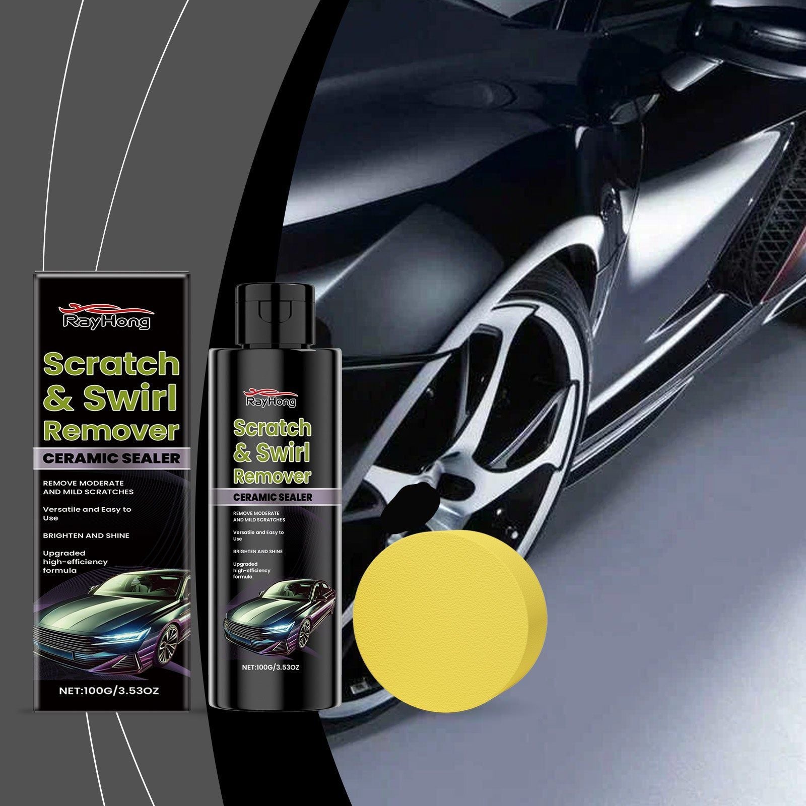 Car Scratch Remover, Car Paint Maintenance, Quick Scratch Repair, Shine & Protect ,1 set