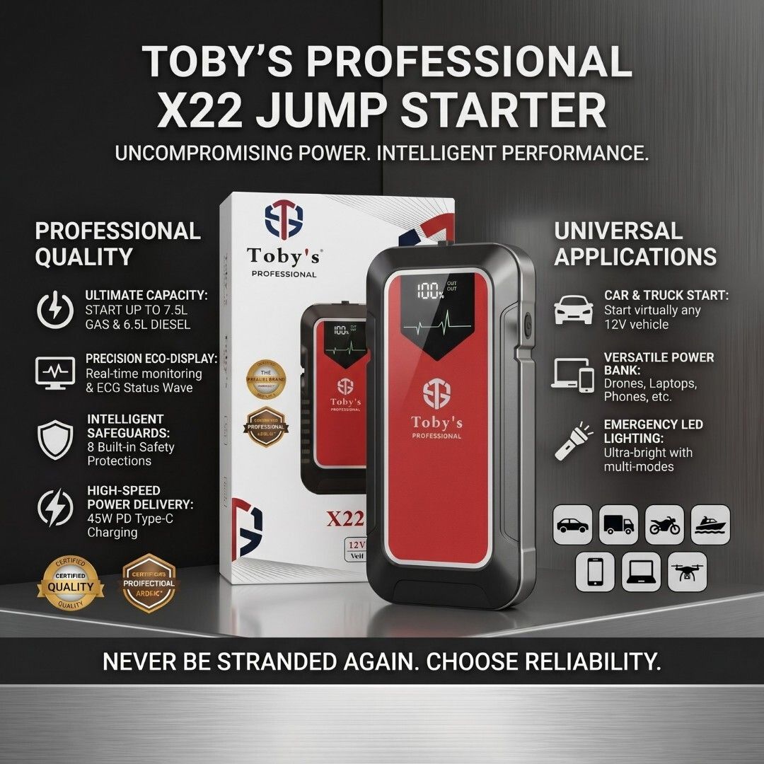 Toby's Professional X22 Jump Starter
