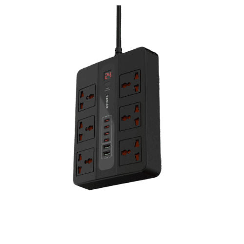 Porodo 6AC/2USB-A/4USB-C Multi-Port 3M