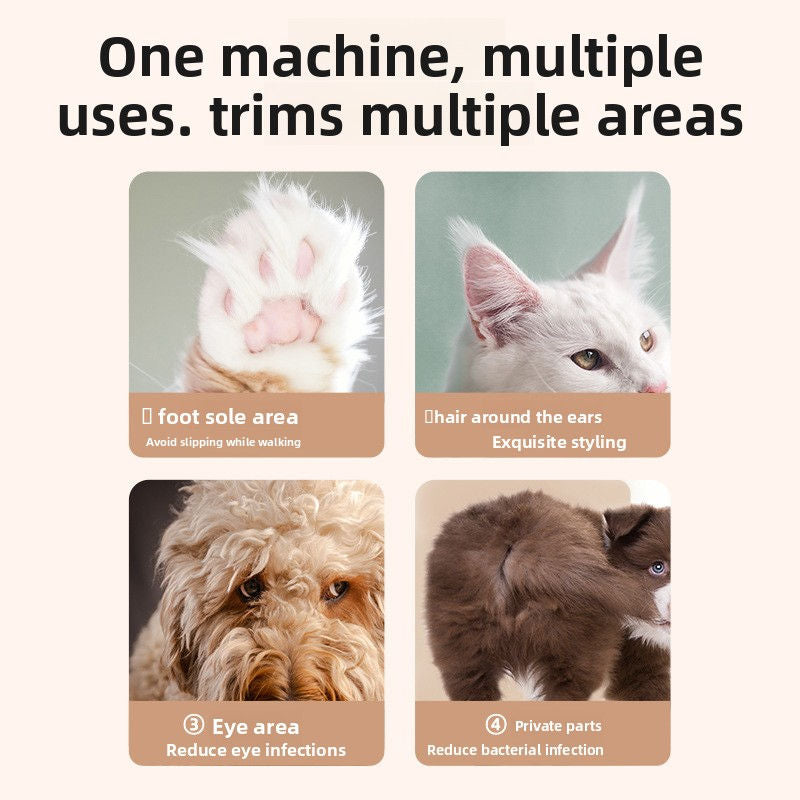 Pet Hair Clipper with LED Light