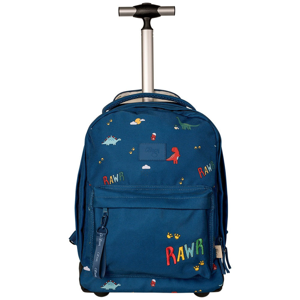 Citron Trolley Bag - Blue Dino