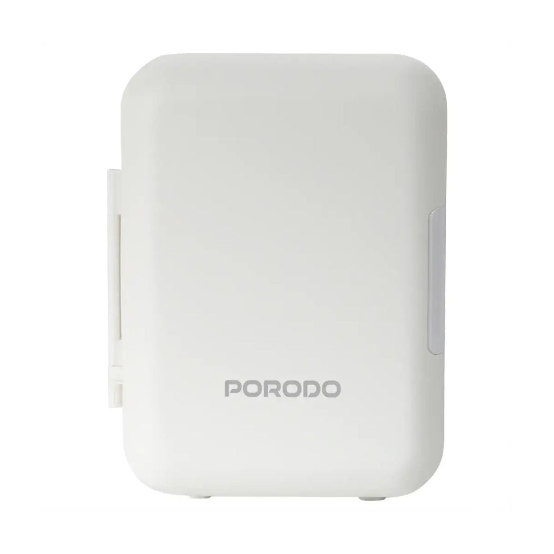 Porodo Lifestyle Echochill 4L Min Cooling Fridge, For Home, Office And Travel, White