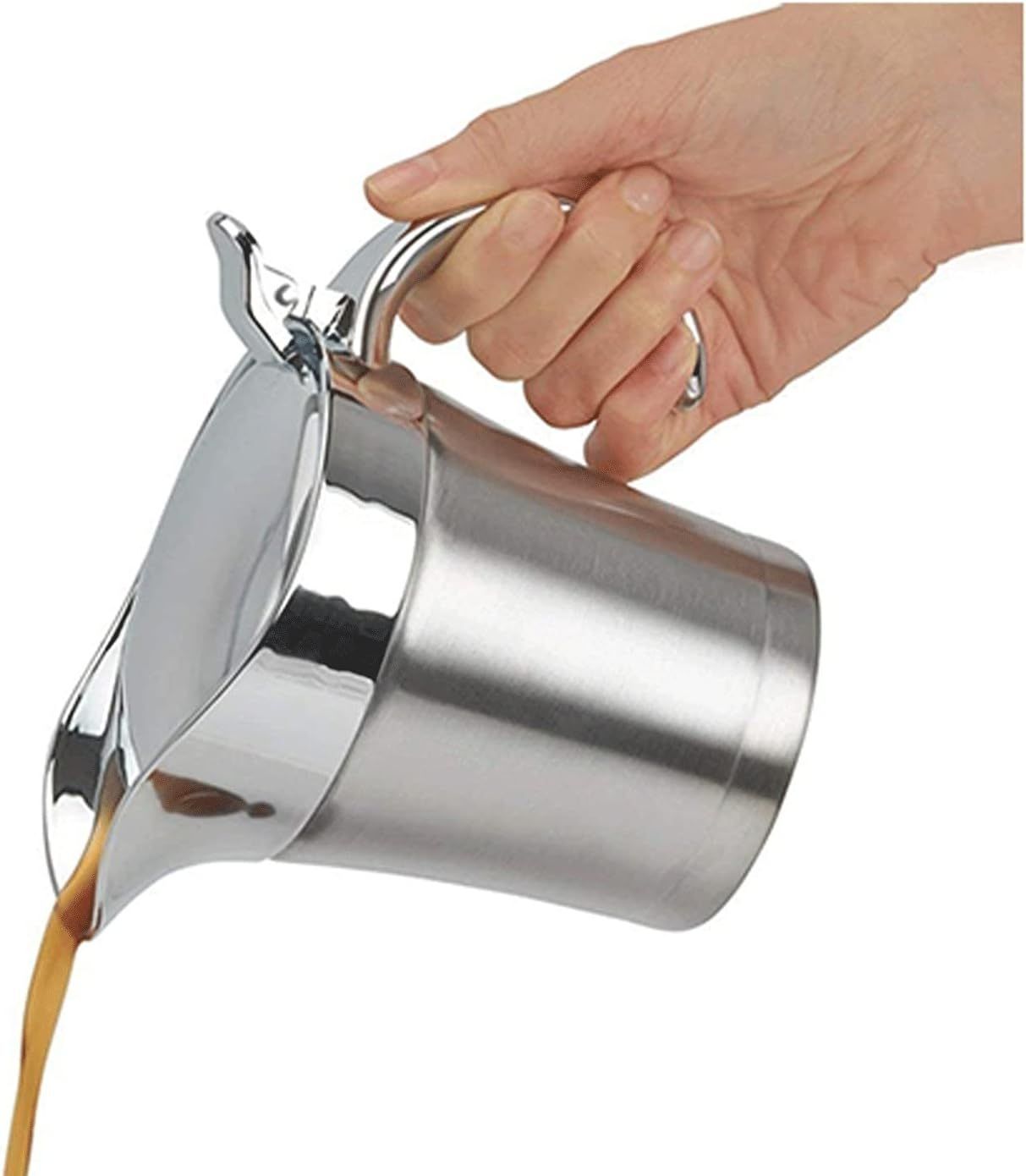 Gravy Boat Sauce Jug Stainless Steel Pot Serving Jug Thermal Double Wall Gravy Pot