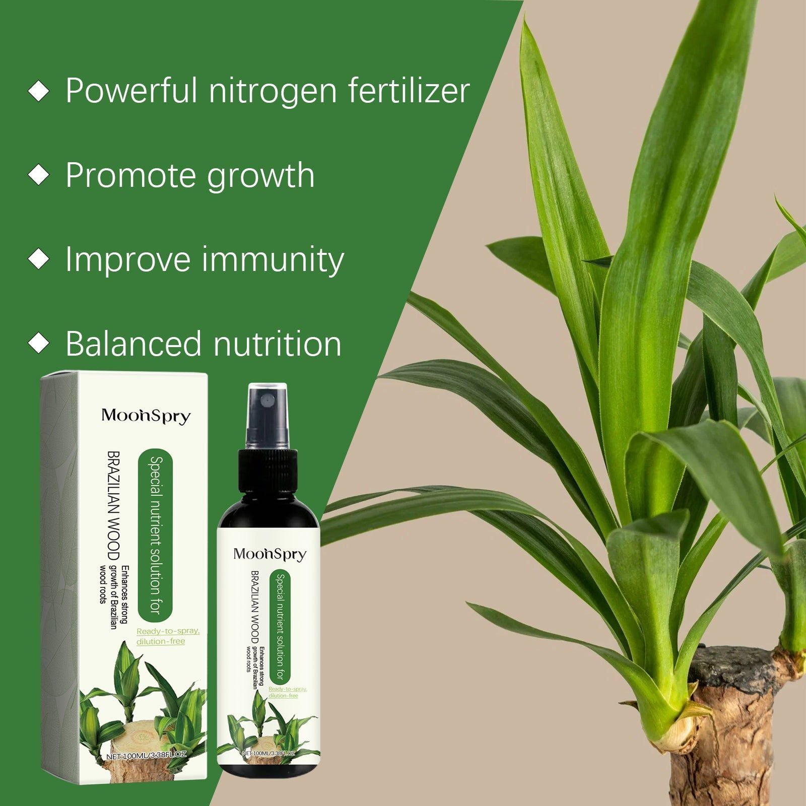 Boost Plant Nutrition, Enhance Growth with Fertilizer for Lush Green Leaves ,100ml
