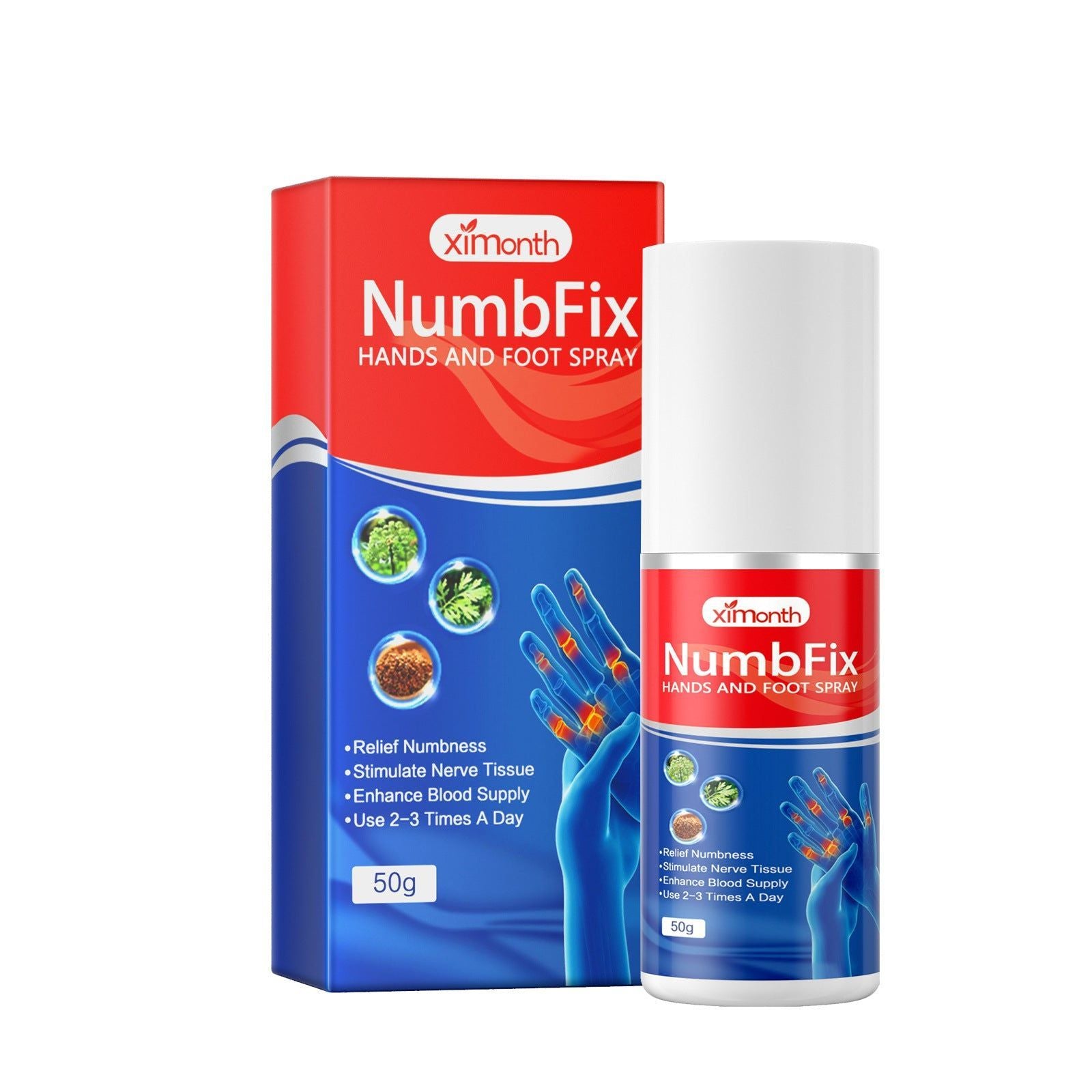Relieve Hand and Foot Numbness, Joint Care Spray, Natural Pain Relief, Muscle Relaxer ,50g