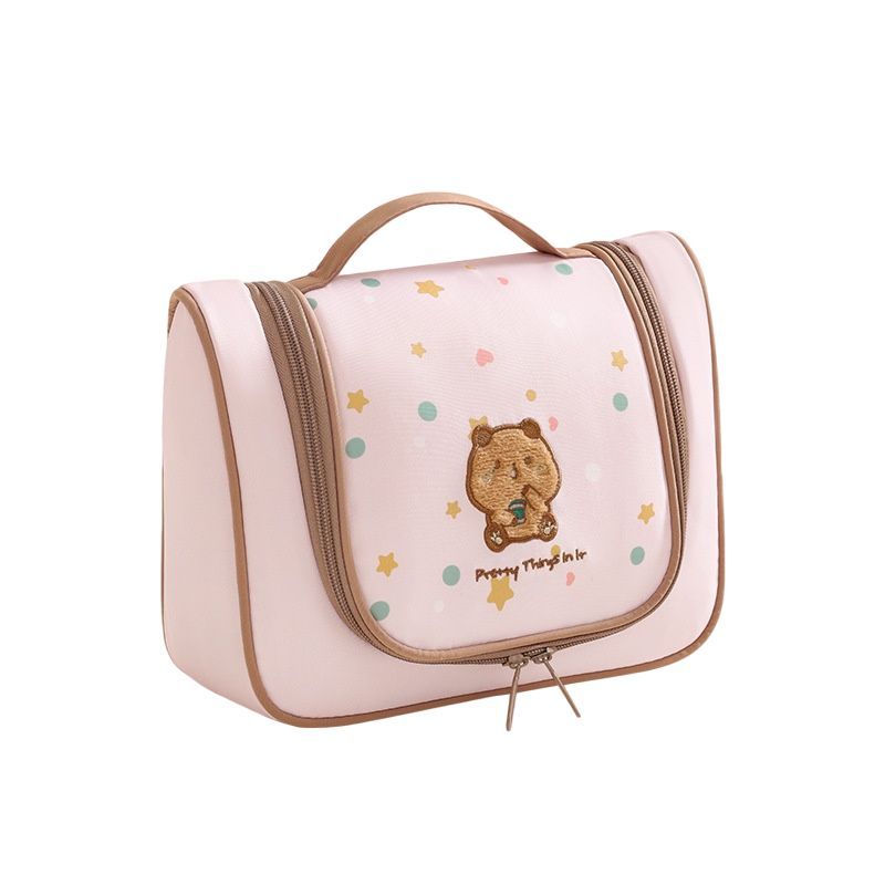 Embroidered Travel Makeup Bag