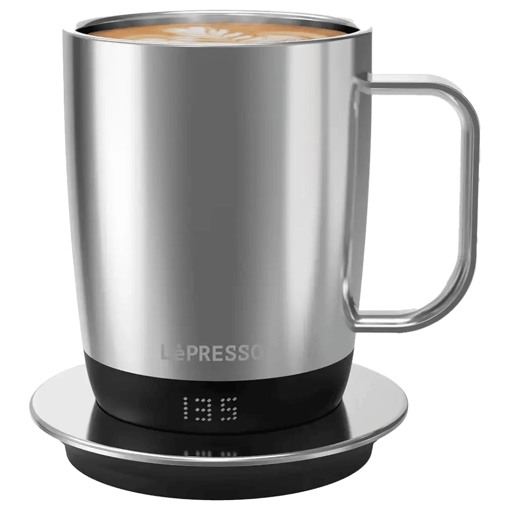 Lepresso Aurelio Ceramic Mug with Temperature Control Base