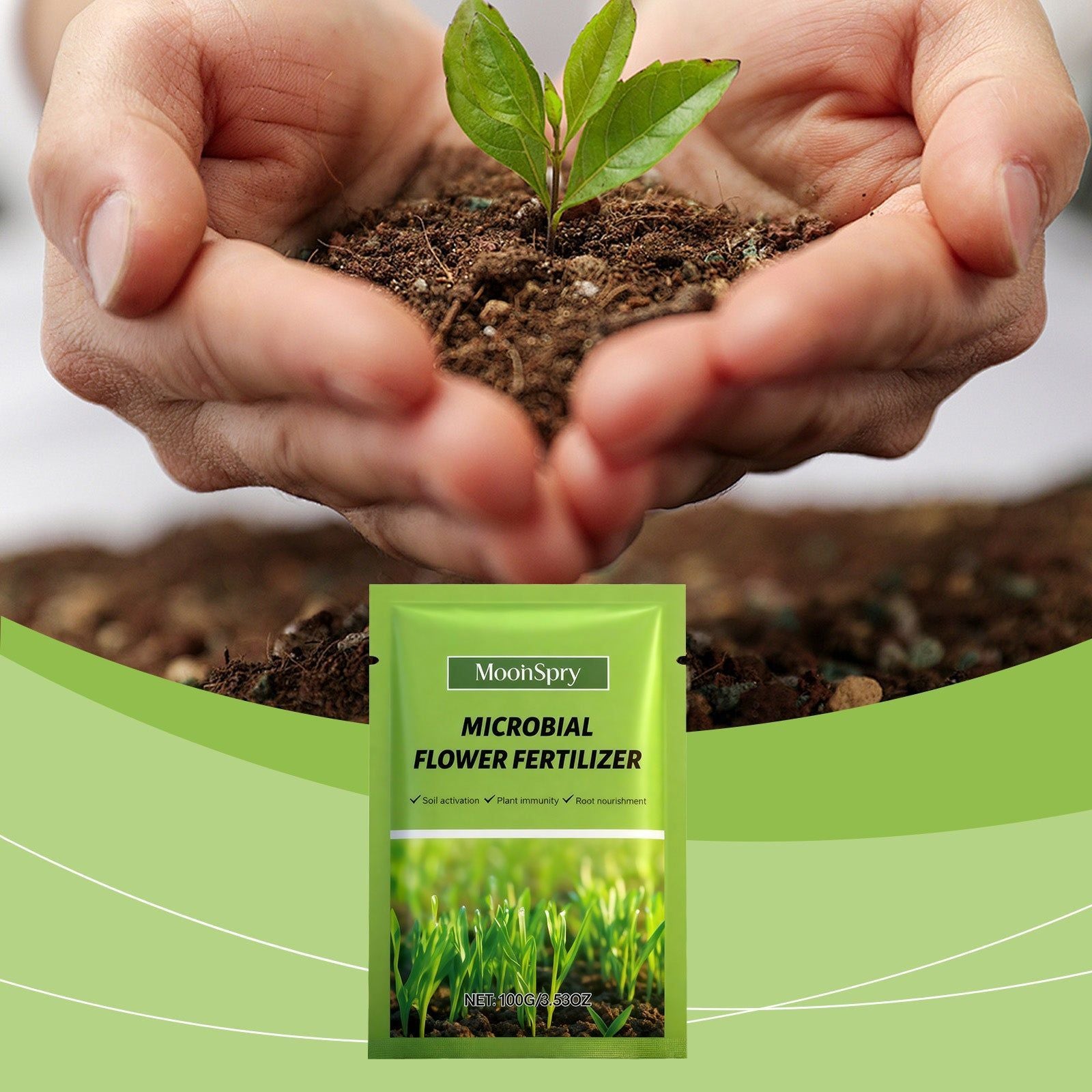 Boost Flower Growth Fertilizer, Indoor Outdoor Plant Booster, Easy Hydration Solution ,100g