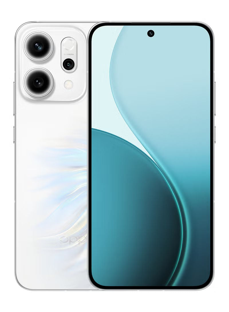 Oppo Reno14 AI Phone Dual SIM 5G White 12GB RAM 512GB - Middle East Version
