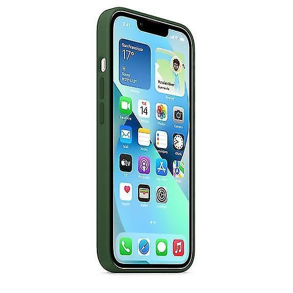 For iPhone 13 Phone Case - Silicone Cover with MagSafe Support for Quick Charging and Animation Prompts