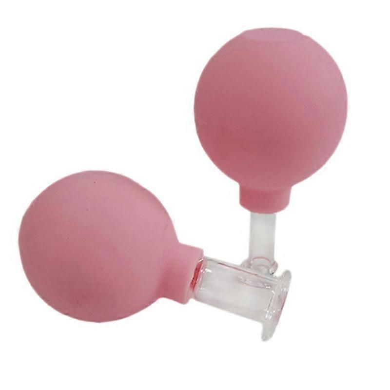 2pcs Glass Vacuum Cupping Set for Body and Face Massage