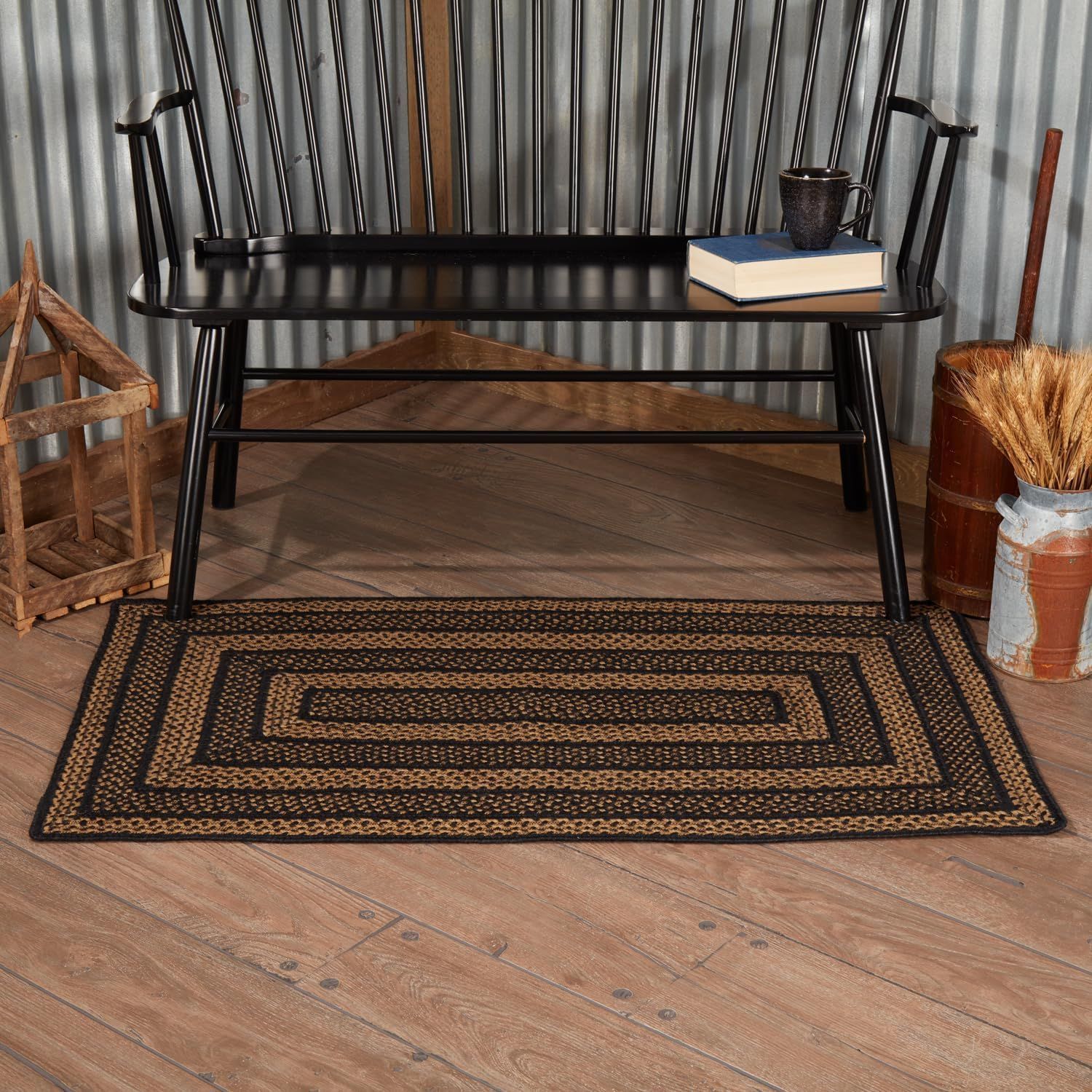 AIESY®  Beautiful Braided Reversible Cotton Area Door Mat For Home