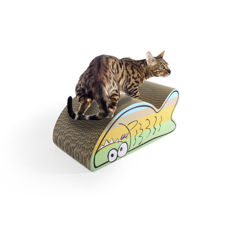 All For Paws Catoon Belly Rubbing Fish Scratcher