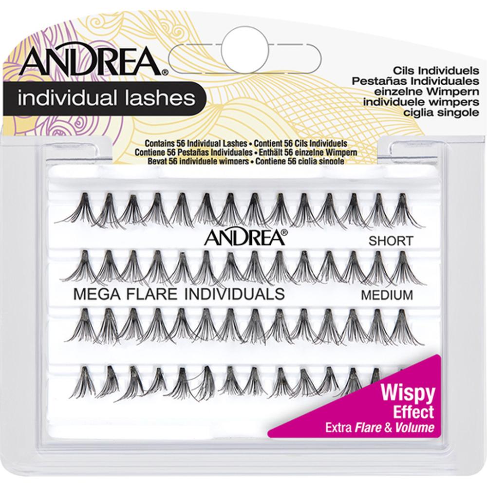 Andrea Mega Individual Lashes, Short & Medium Combo, Black