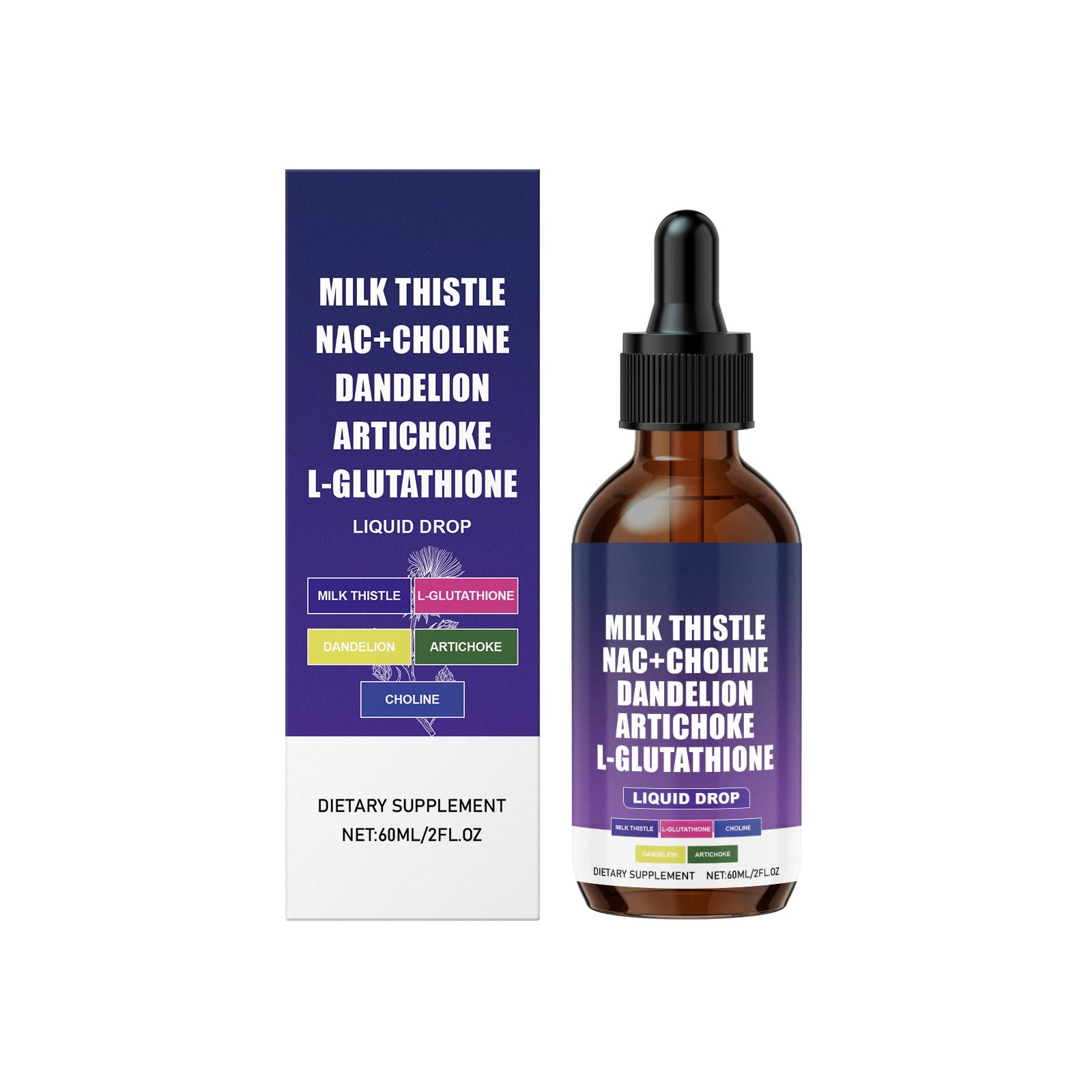 Boost Your Body Care, Vitality & Detox with Herbal Drops, Daily Wellness ,60ml