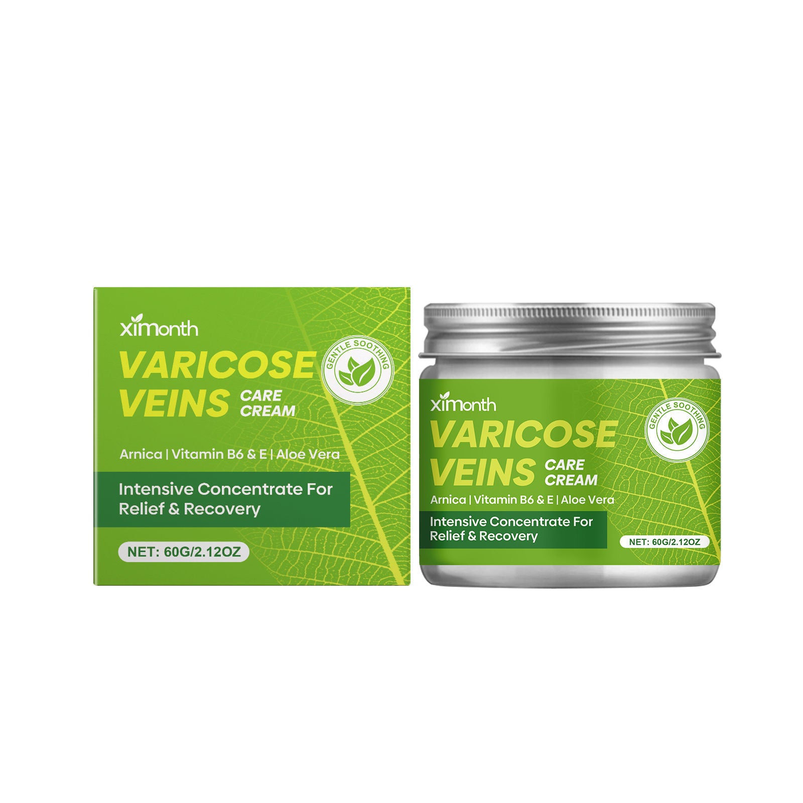 Leg Care Cream, Nourish, Relieve Discomfort, Fast Absorption, Anti-Aging ,60g