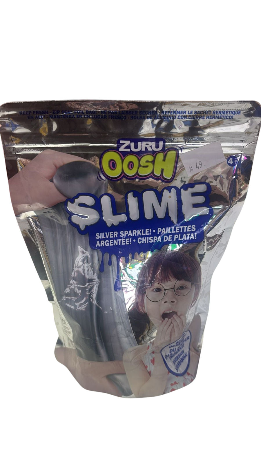 New Slime Glow in The Dark Foil Bag 500g 7 Color Asst Pdq 6 Pcs
