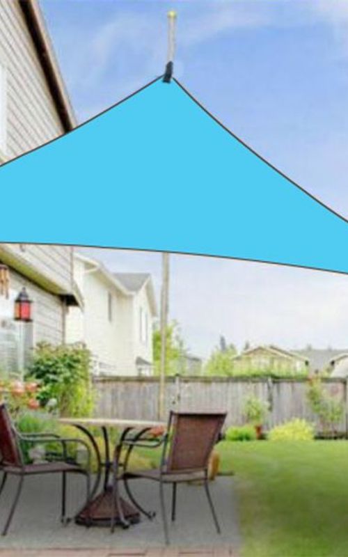 Triangle Sunshade Sail Canopy Patio Waterproof Tent UV Block Awning For Garden Backyard