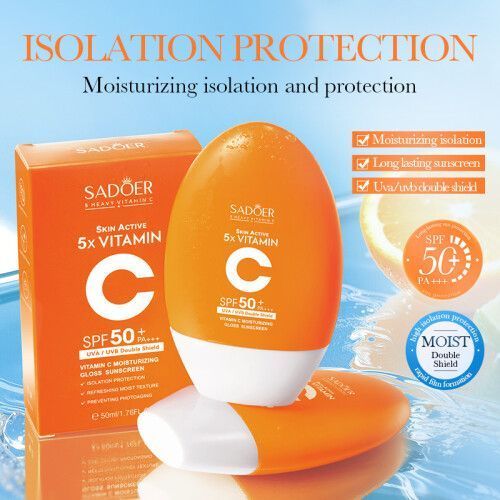 Vitamin C SPF 50+ Sunscreen Moisturizing UV Protection - 50ml