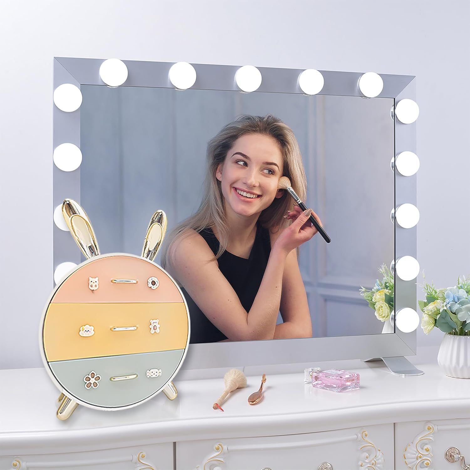 Makeup Organizer Storage Box for Perfumes Cosmetics Jewelry Box
