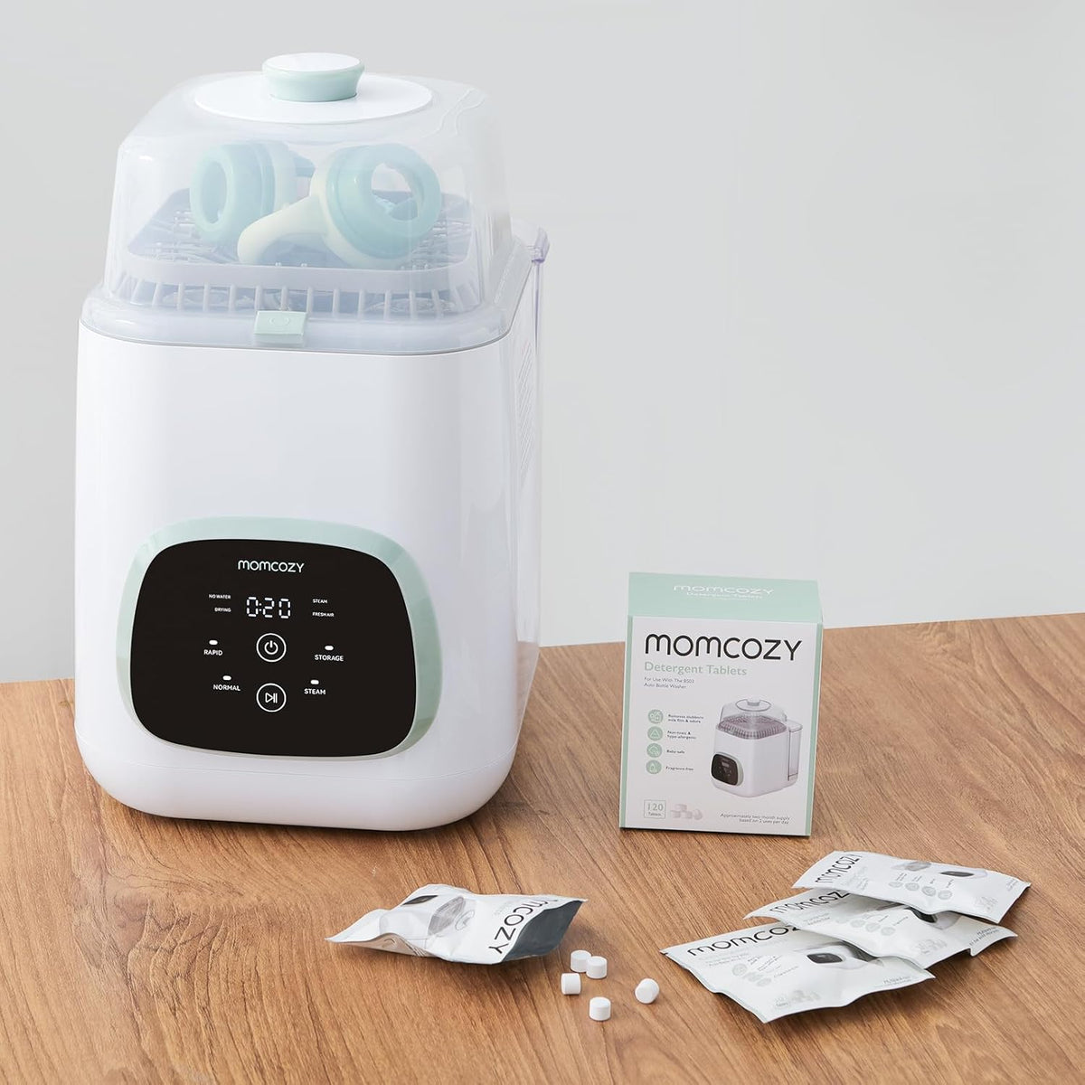 Washing Block for Momcozy KleanPal Pro Baby Bottle Washer-120 Detergent Tablets