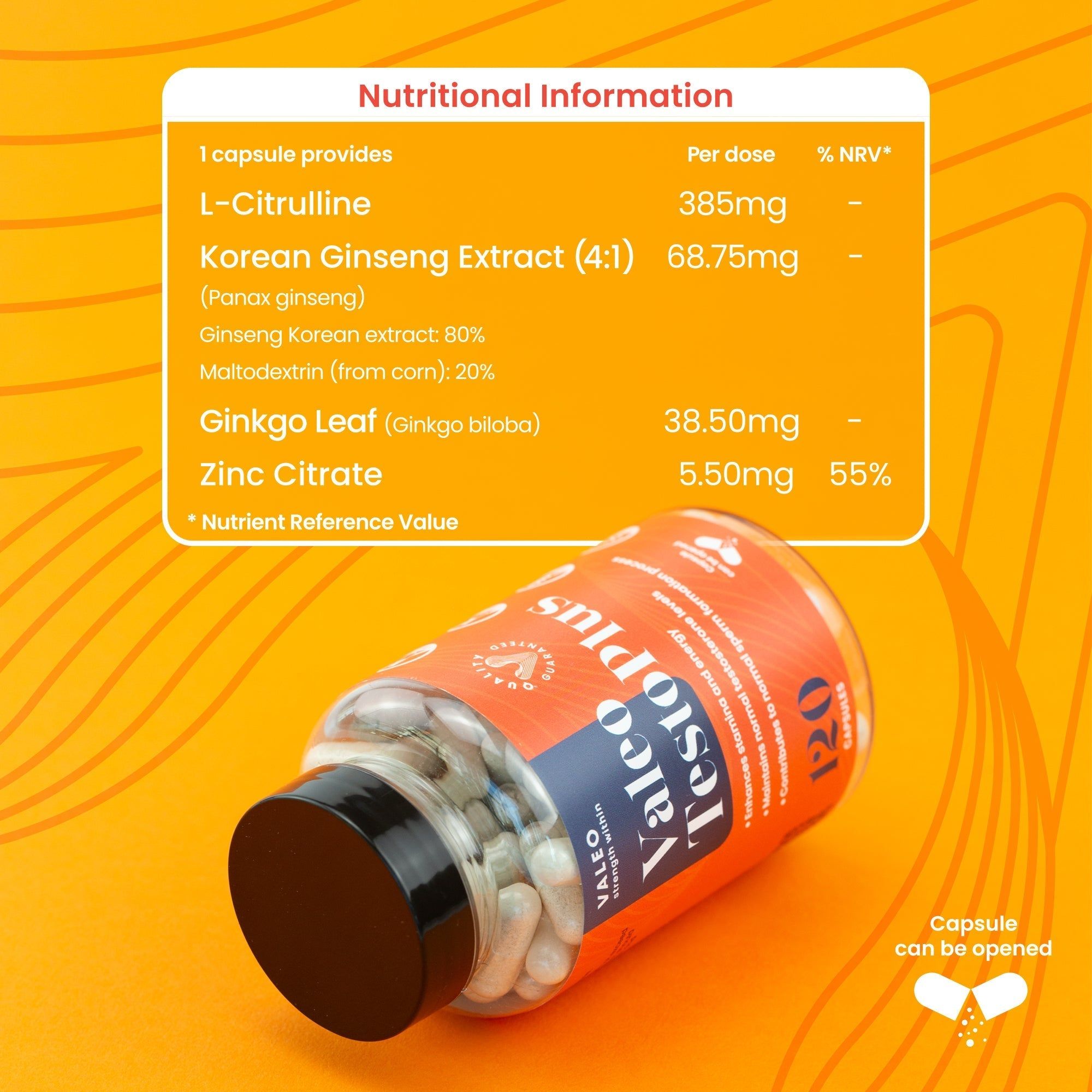 Mens Performance combo : Valeo Testo Plus and Shilajit Resin 20Gm