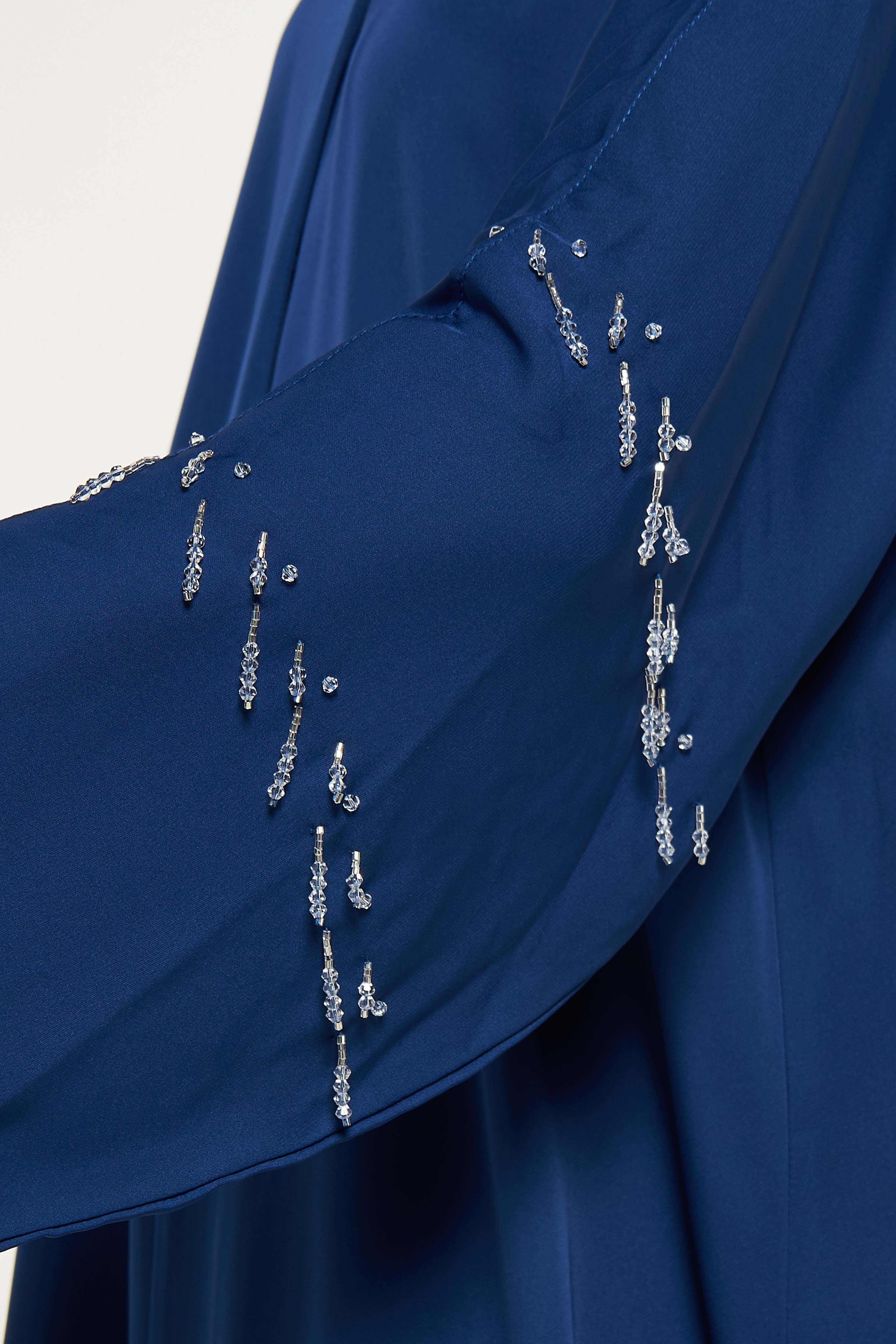 MOiSTREET Embellished Abaya with Sheila
