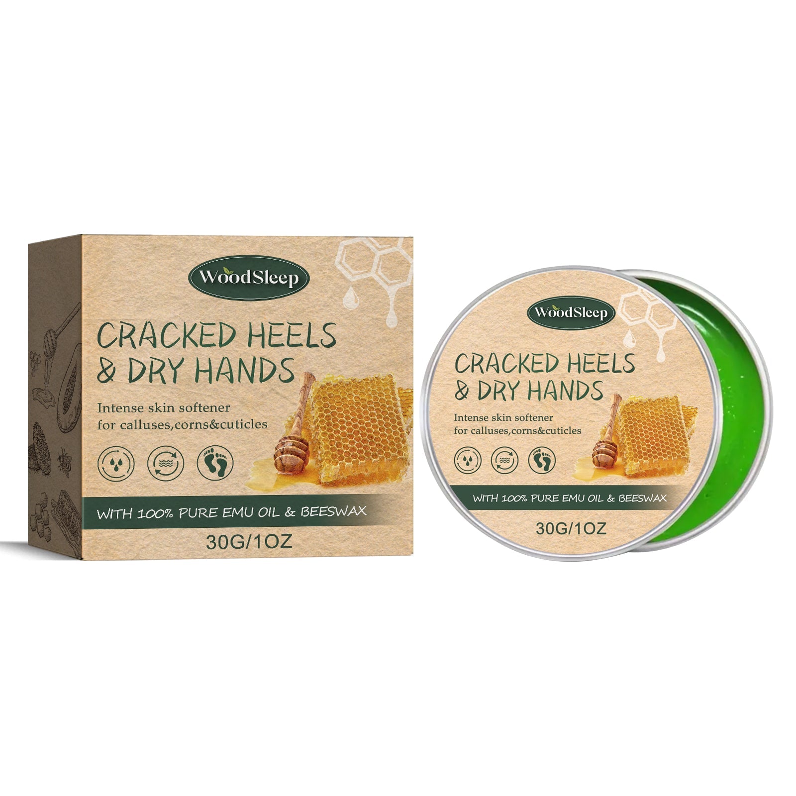 Ultimate Anti-Crack Hand and Foot Cream, Deep Moisturizer for Dry Skin, Repair & Nourish ,30g