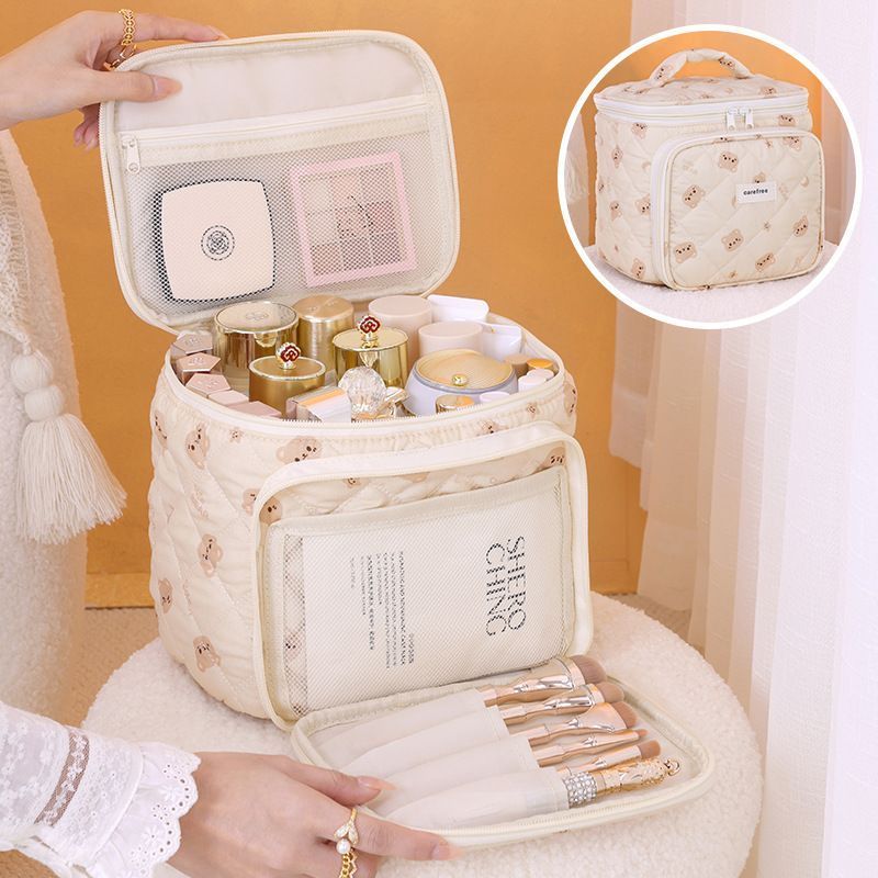 Large Makeup Train Case with Compartments