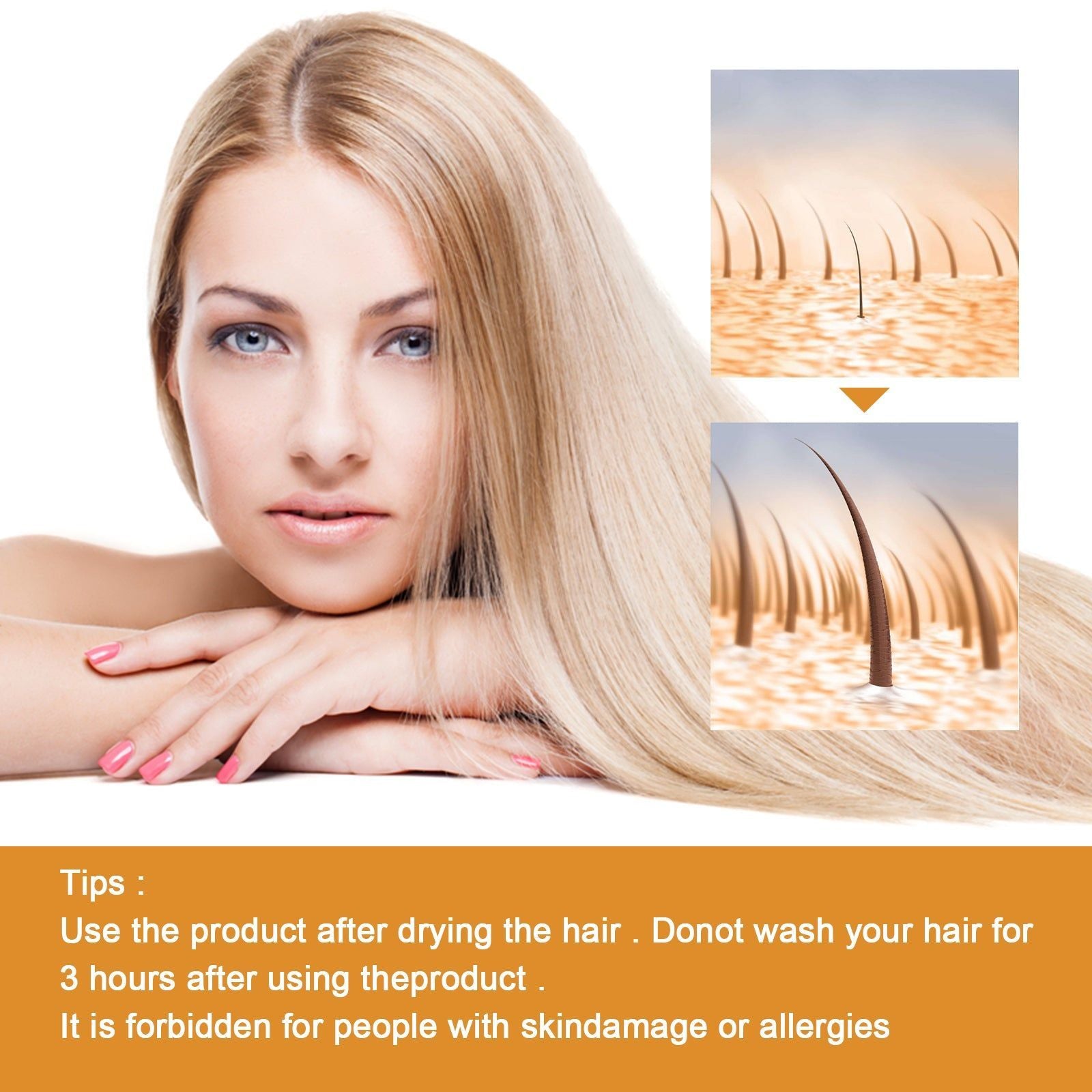 Hair Growth Oil Prevent Hair Loss Nourish Stronger Thicker Hair ,30ml