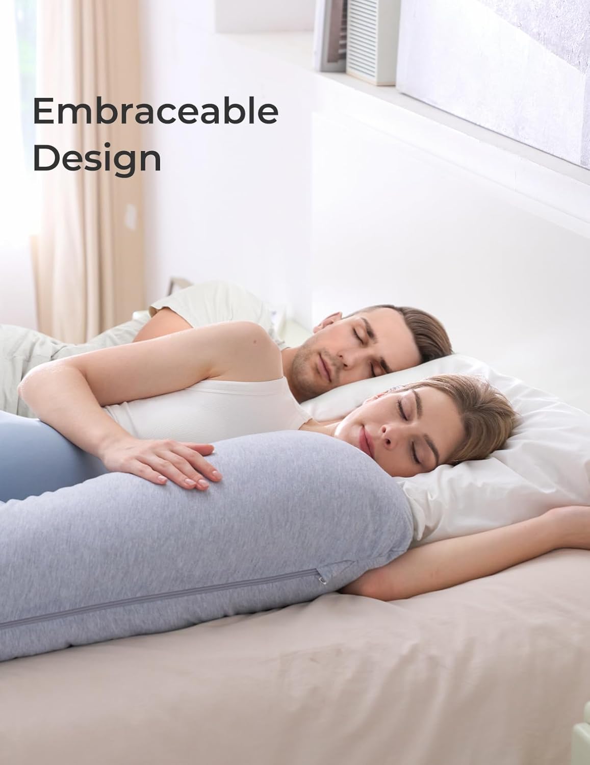 J Shaped Maternity Body Pillow