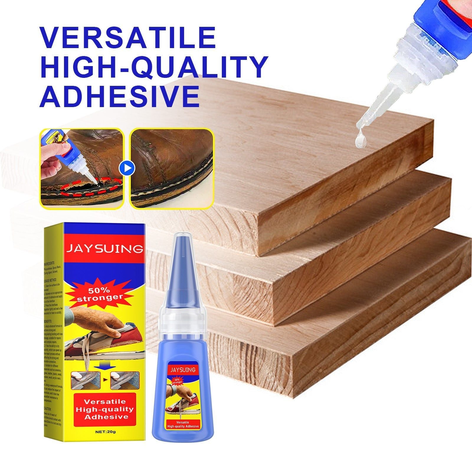 401 Glue, Multifunctional Waterproof Adhesive for Leather, Glass, Tile, and Household Repairs ,20g
