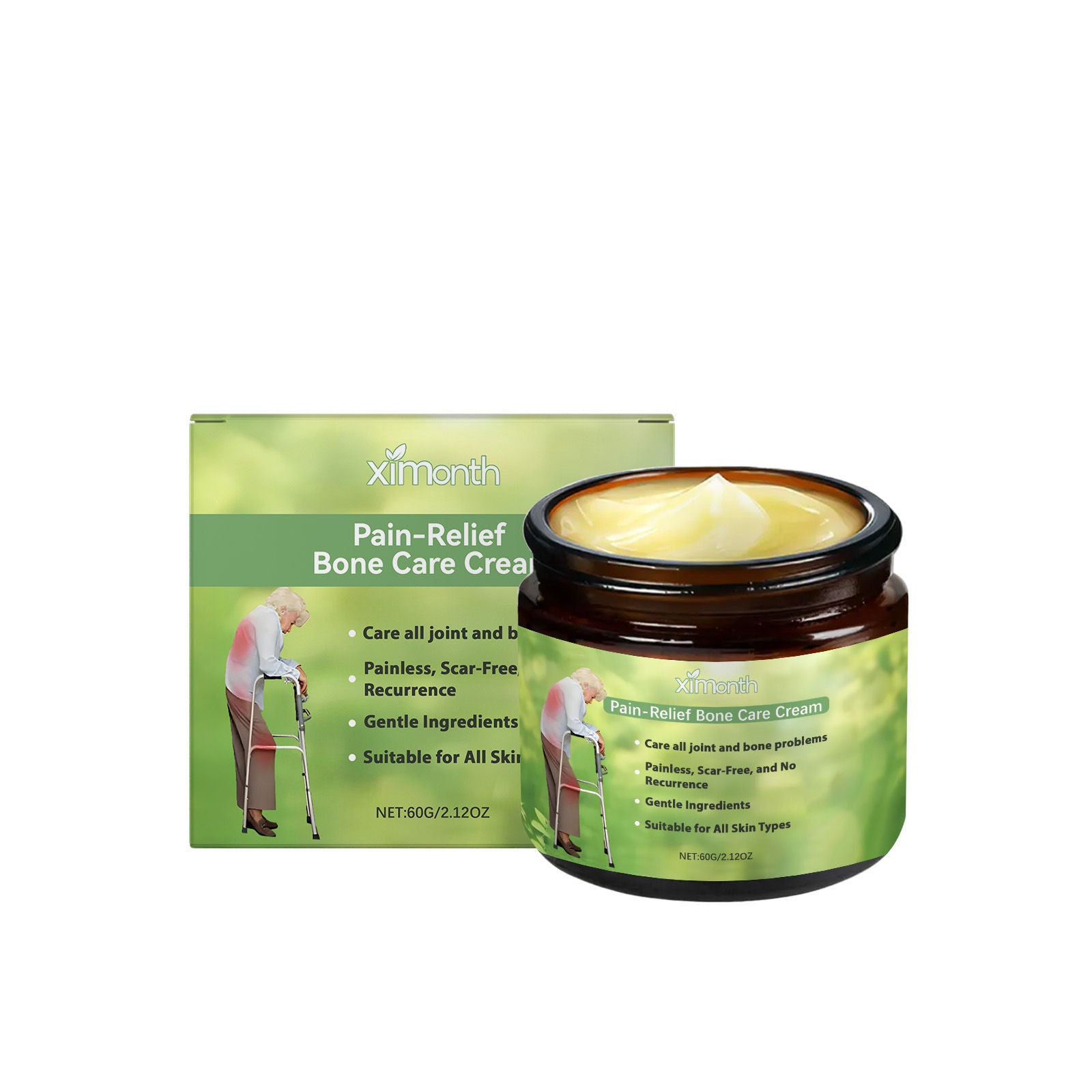 Bee Venom Body Care Cream, Nourishing Skin, Natural Healing, Gentle Massage ,60g