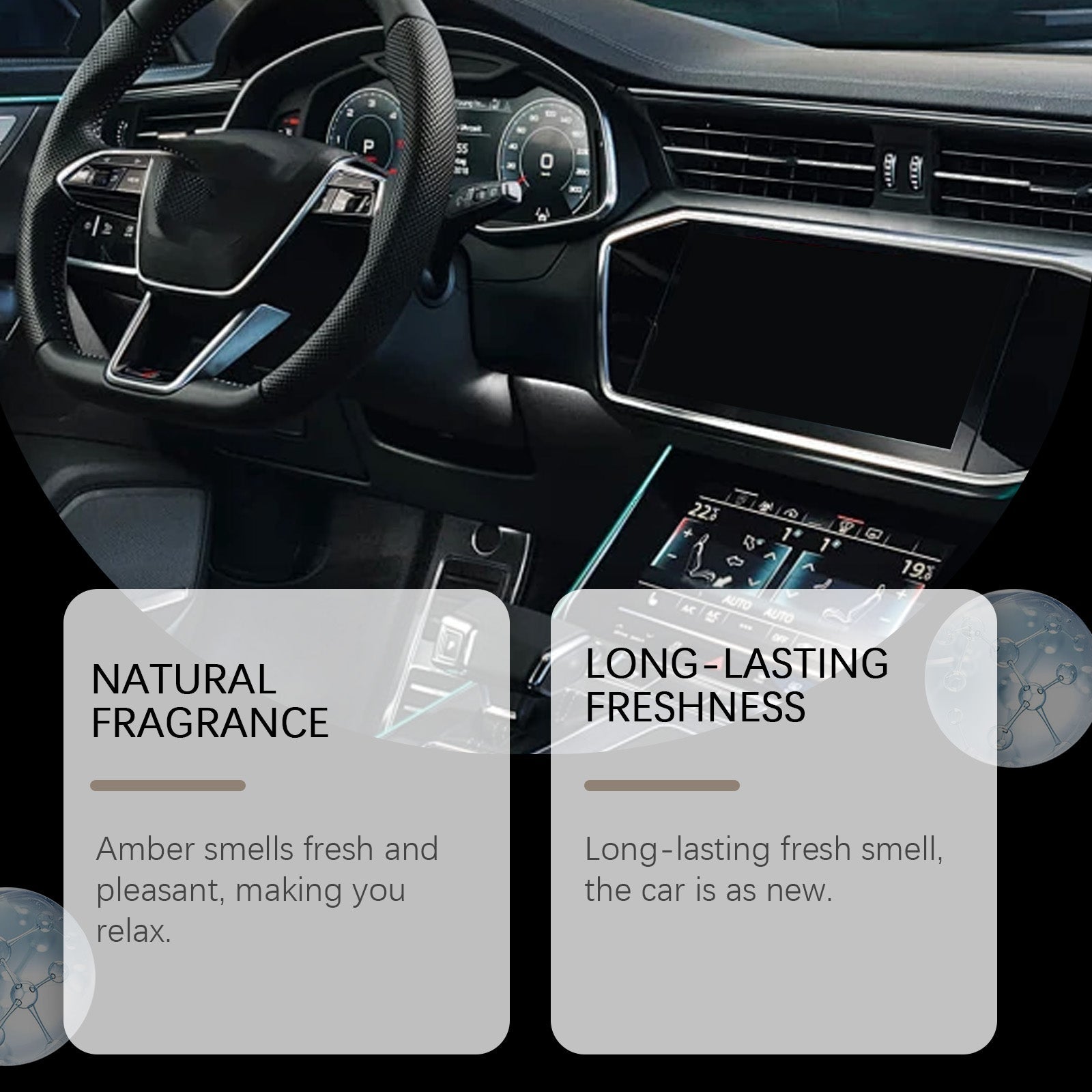 Car Deodorant, Long-Lasting Fresh Air, Eco-Friendly Car Fragrance, Easy Spray ,100ml