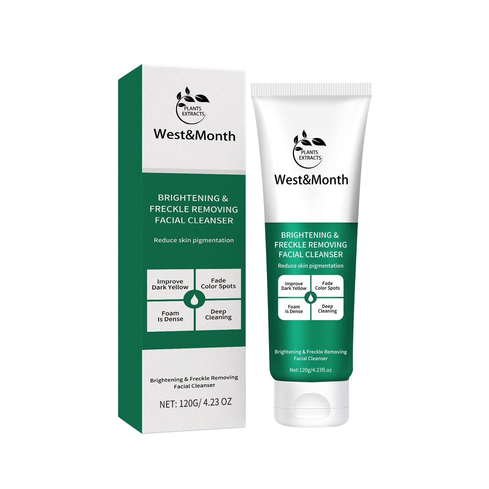 Brightening and Cleansing Facial Cleanser, Gentle Moisturizing, Acne Control, Hydrating, Refreshing ,120g