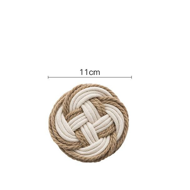 6 Pack Nordic Style Weaving Placemats Desktop Decor Coffee Tea Mat Farmhouse Table Mats